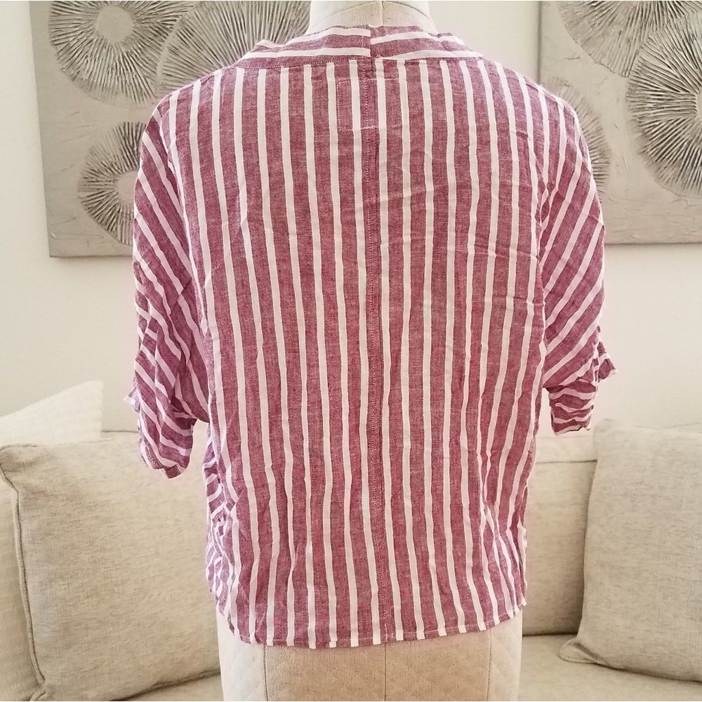 New Rails Thea Tie Front Button Up Top Sz S - image 5